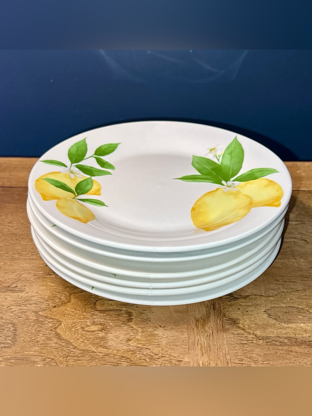 Brand NEW - Royal Norfolk Lemon Motif 8" Plates - Set of 6